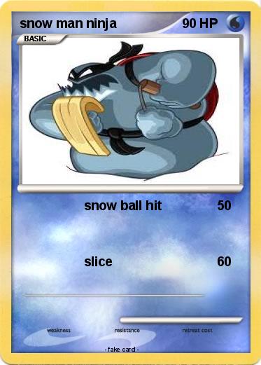 Pokemon snow man ninja
