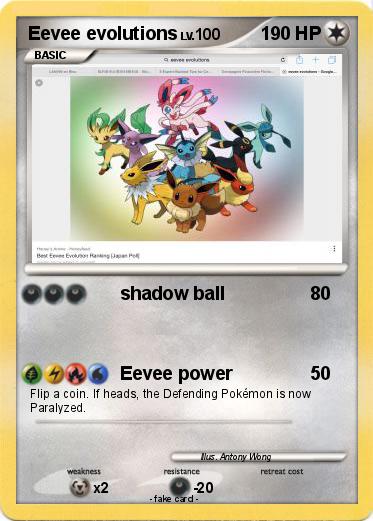 Pokemon Eevee evolutions