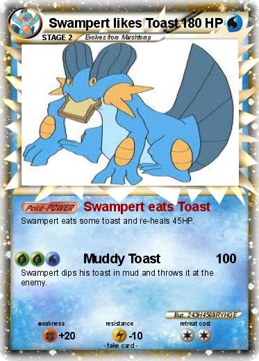 Pokemon Swampert likes Toast