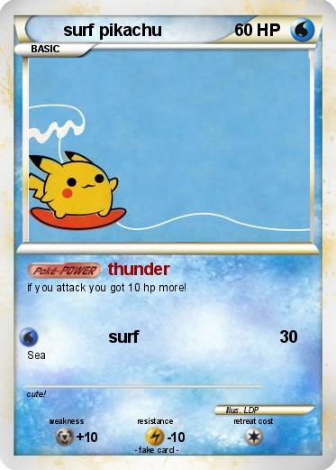 Pokemon surf pikachu