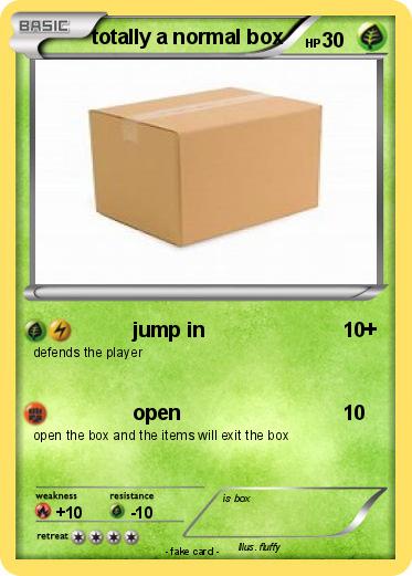 Pokemon totally a normal box