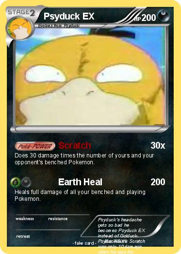 Pokemon Psyduck EX