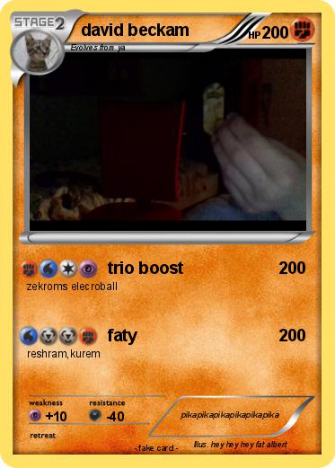 Pokemon david beckam