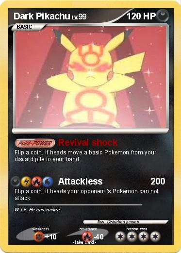 Pokemon Dark Pikachu