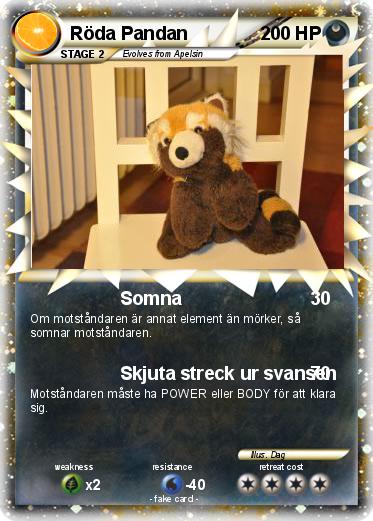 Pokemon Röda Pandan