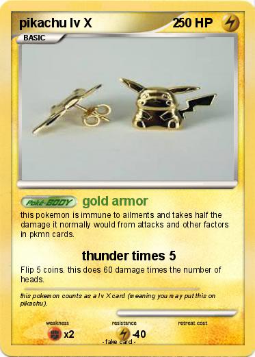 Pokemon pikachu lv X                       2