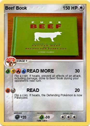Pokemon Beef Book