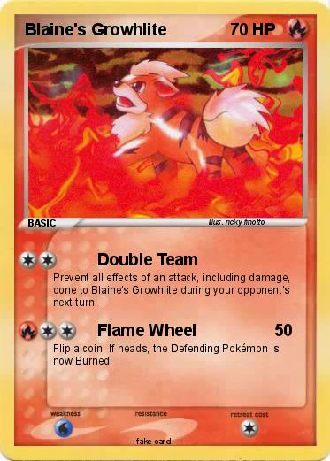 Pokemon Blaine's Growhlite