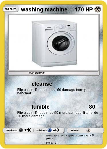 Pokemon washing machine