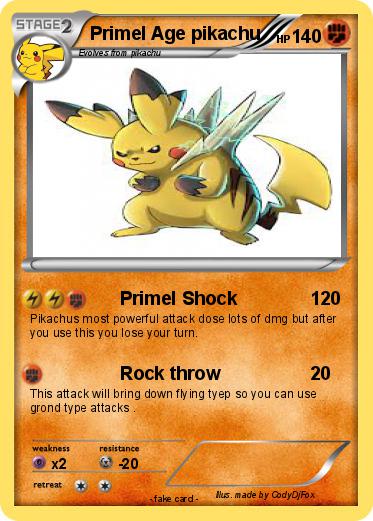Pokemon Primel Age pikachu