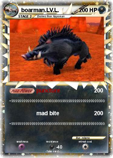 Pokemon boarman.LV.L.