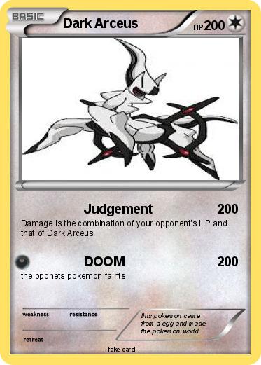 Pokemon Dark Arceus
