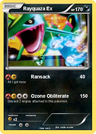 Pokemon Rayquaza Ex