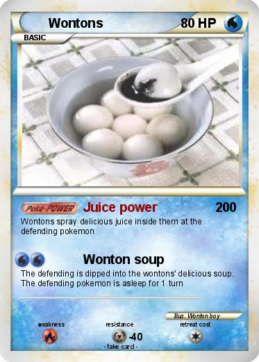 Pokemon Wontons