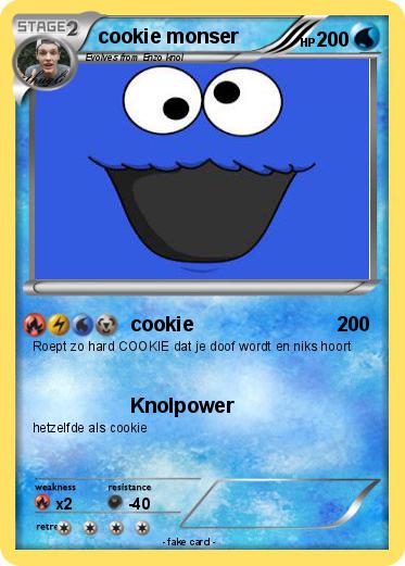Pokemon cookie monser