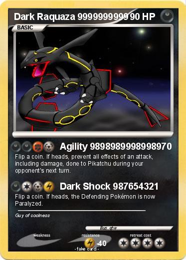 Pokemon Dark Raquaza 9999999999