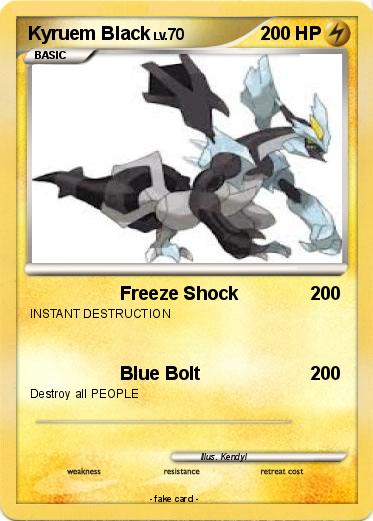 Pokemon Kyruem Black