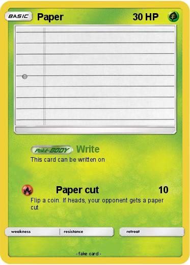 Pokemon Paper