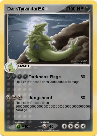 Pokemon DarkTyranitarEX