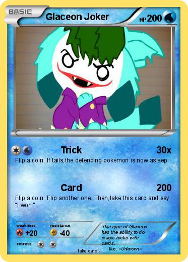 Pokemon Glaceon Joker