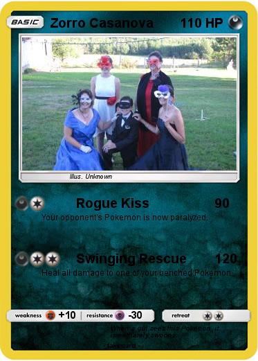 Pokemon Zorro Casanova