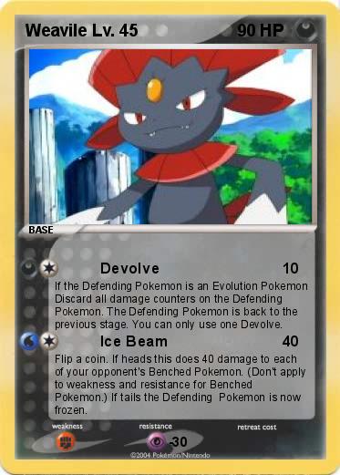 Pokemon Weavile Lv. 45