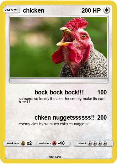 Pokemon chicken