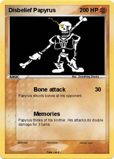 Pokemon Disbelief Papyrus Pokemon Disbelief Papyrus