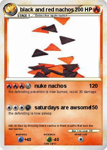 Pokemon black and red nachos