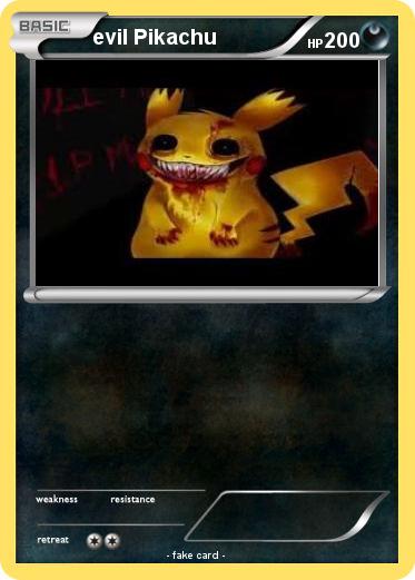 Pokemon evil Pikachu