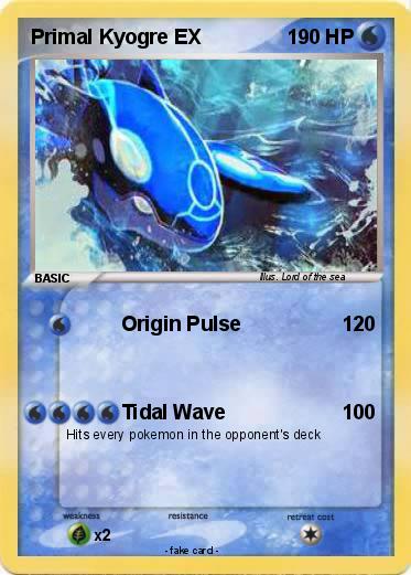 Pokemon Primal Kyogre EX