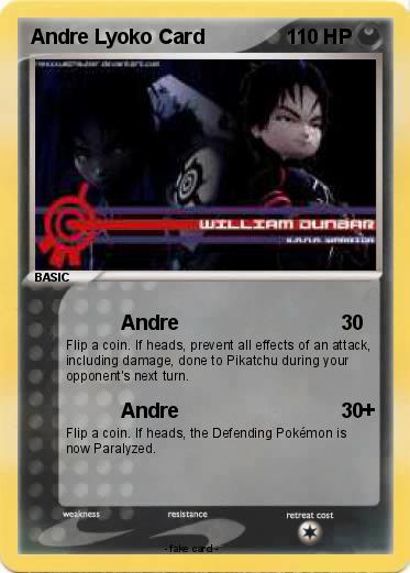 Pokemon Andre Lyoko Card
