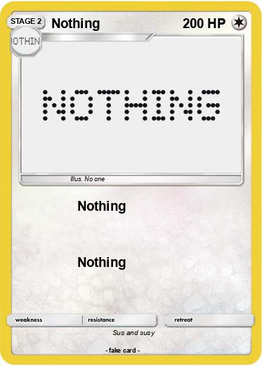 Pokemon Nothing