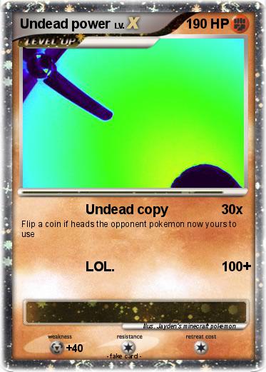 Pokemon Undead power