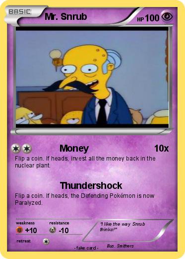 Pokemon Mr. Snrub