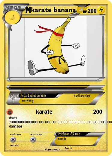 Pokemon karate banana
