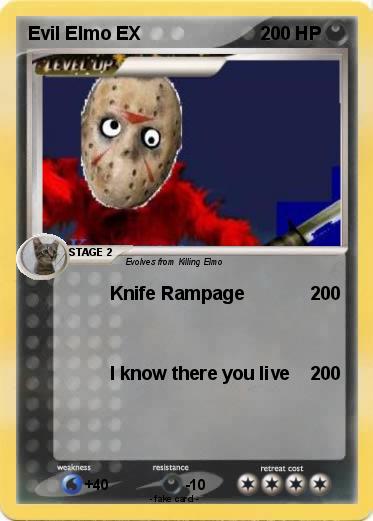 Pokemon Evil Elmo EX