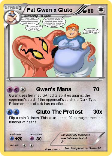 Pokemon Fat Gwen x Gluto