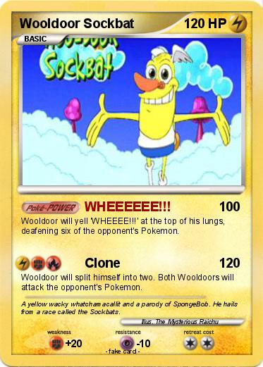 Pokemon Wooldoor Sockbat