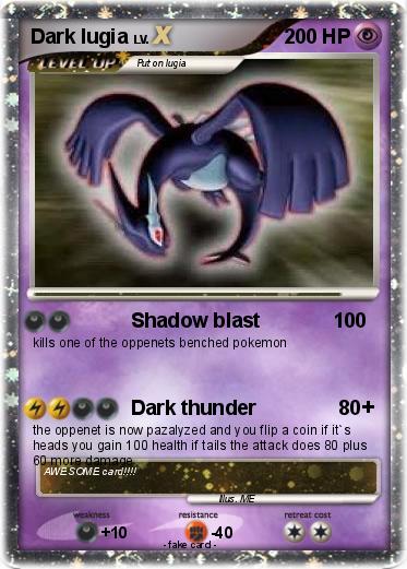 Pokemon Dark lugia