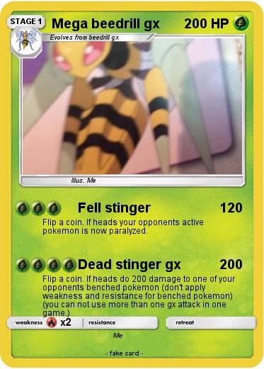 Pokemon Mega beedrill gx