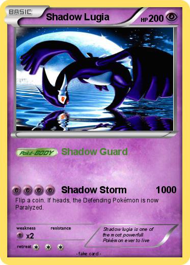 Pokemon Shadow Lugia