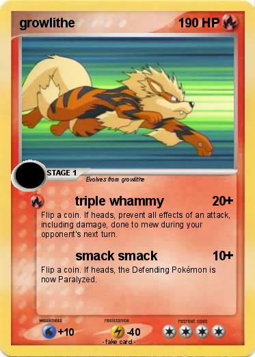 Pokemon growlithe