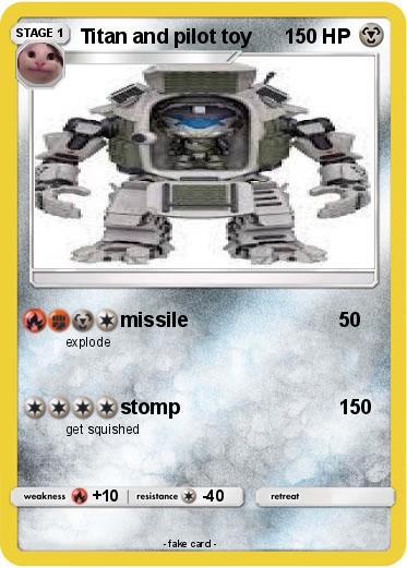 Pokemon Titan and pilot toy