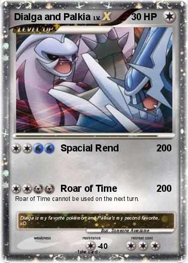 Pokemon Dialga and Palkia
