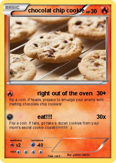 Pokemon chocolat chip cookie