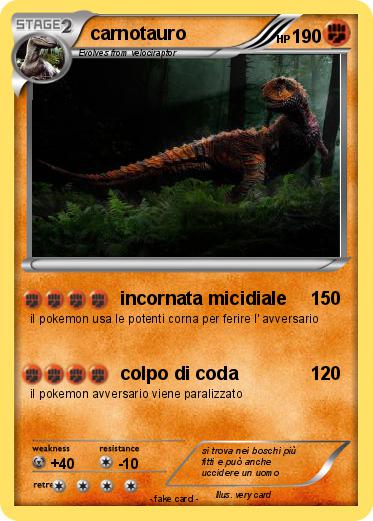 Pokemon carnotauro