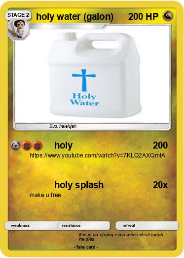 Pokemon holy water (galon)