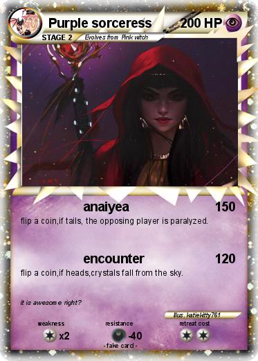 Pokemon Purple sorceress