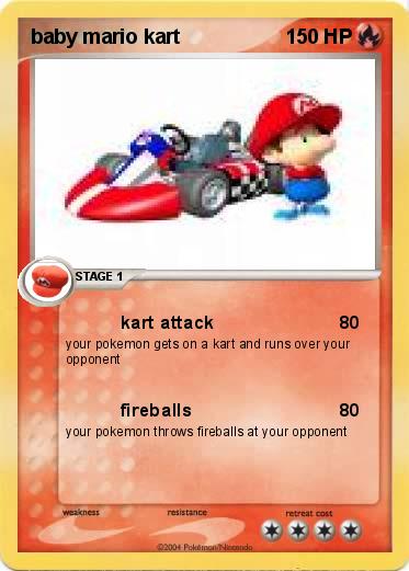 Pokemon baby mario kart